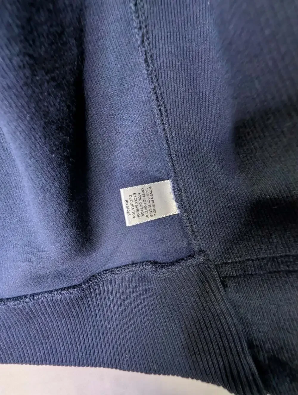 Banana Republic Navy Blue Hybrid Zip-Up Hooded Jacket size M